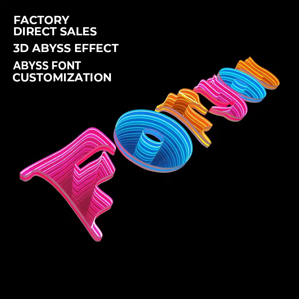 3d abyss letters 3d abyss letters