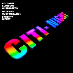 3d super letter with rgb