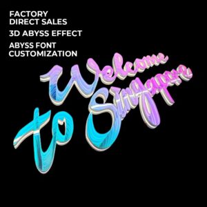 3d abyss letters
