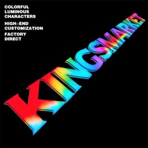 3d super letter with rgb