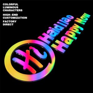 3d super letter with rgb