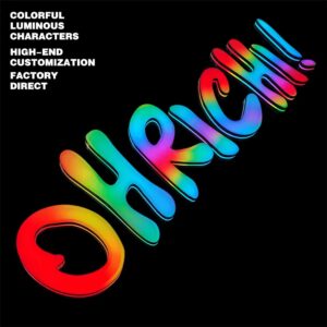 3d super letter with rgb