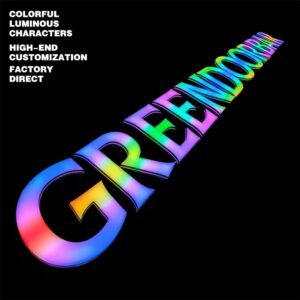 3d super letter with rgb