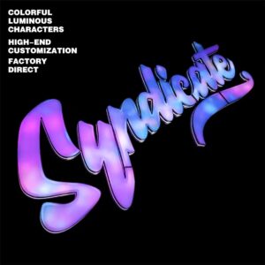 3d super letter with rgb