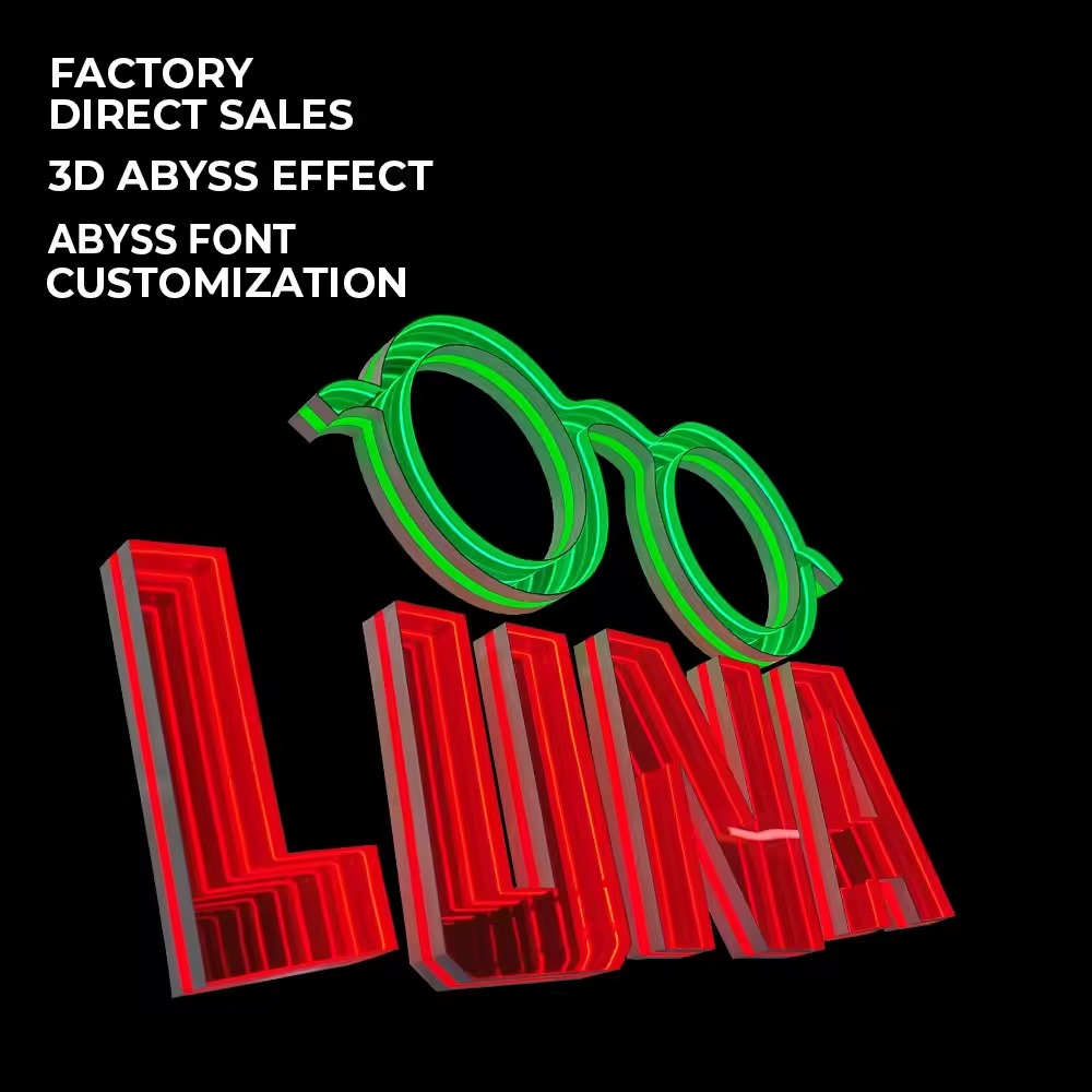 3d abyss letters 3d abyss letters