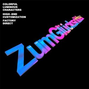 3d super letter with rgb