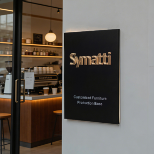 stainless steel backlit lettering sign