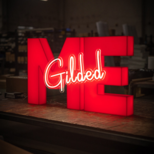 creative luminous letters
