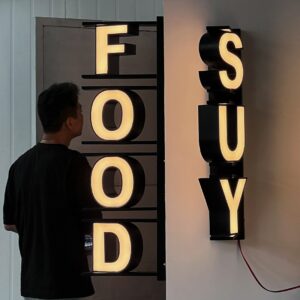 3d backlit characters