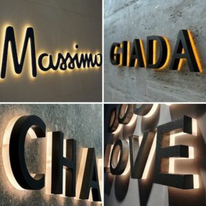 3d backlit characters