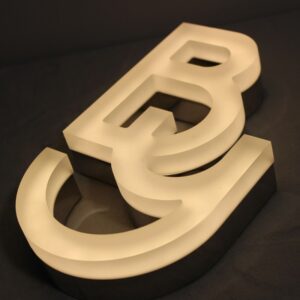3d jelly luminous letters