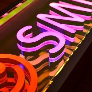 led infinity mirror sign