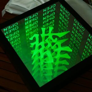 led infinity mirror sign