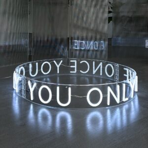 creative circular neon sign