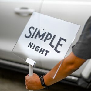 creative landing sign