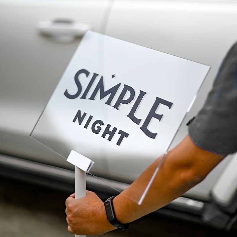 creative landing sign