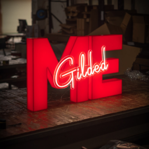 creative luminous letters