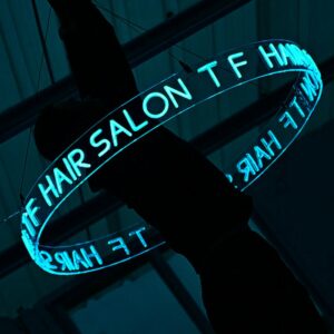 creative circular neon sign
