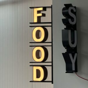 3d backlit characters