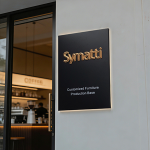 stainless steel backlit lettering sign