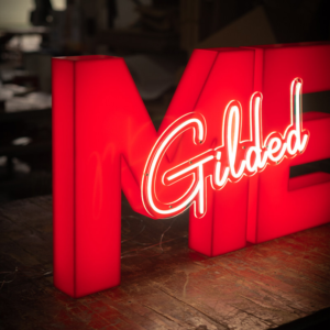creative luminous letters