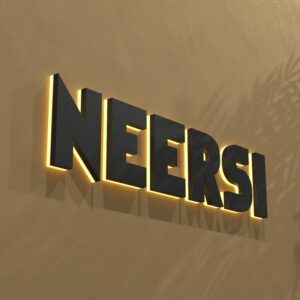 3d backlit characters