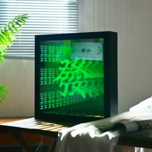 led infinity mirror sign