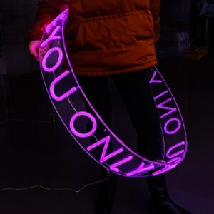 creative circular neon sign