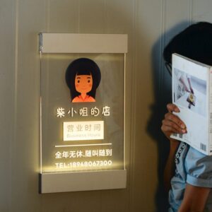 creative lamp sign